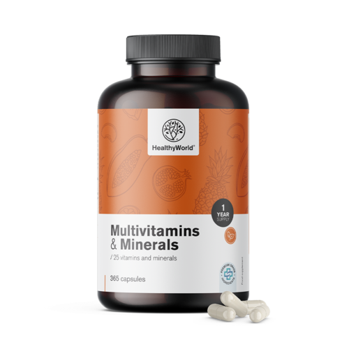 Multivitaminen en mineralen, 365 capsules