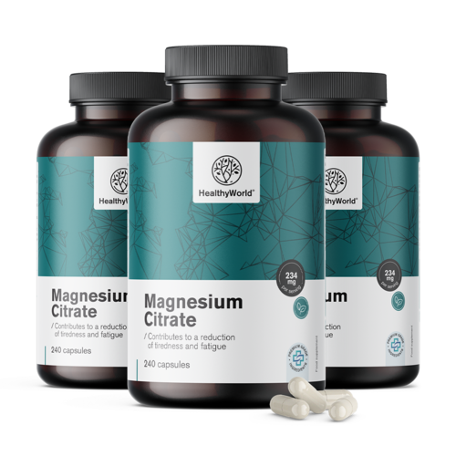 3x Magnesiumcitraat 234 mg, totaal 720 capsules