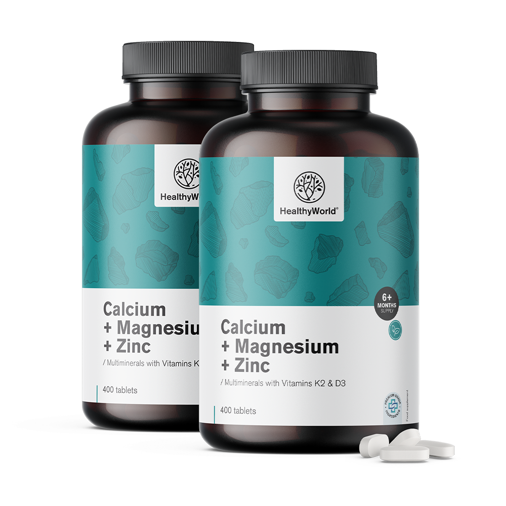 Calcium + magnesium + zink in tabletten