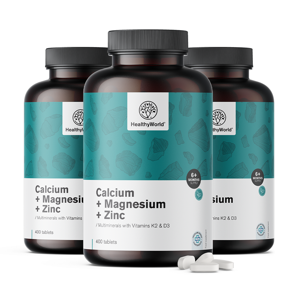 Calcium + magnesium + zink in tabletten