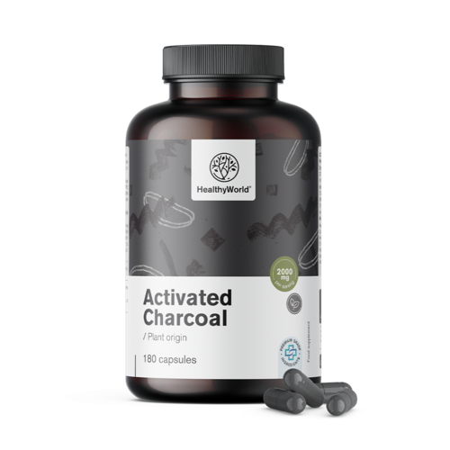 Actieve kool 2000 mg, 180 capsules