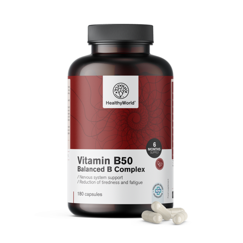 Vitamine B50 complex, 180 capsules
