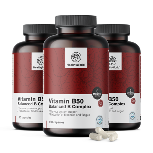 3x Vitamine B50 complex, totaal 540 capsules