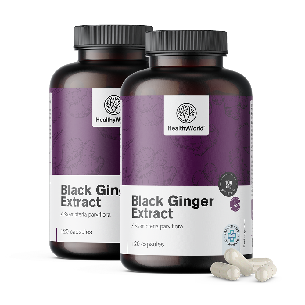 Zwarte gember - extract in capsules