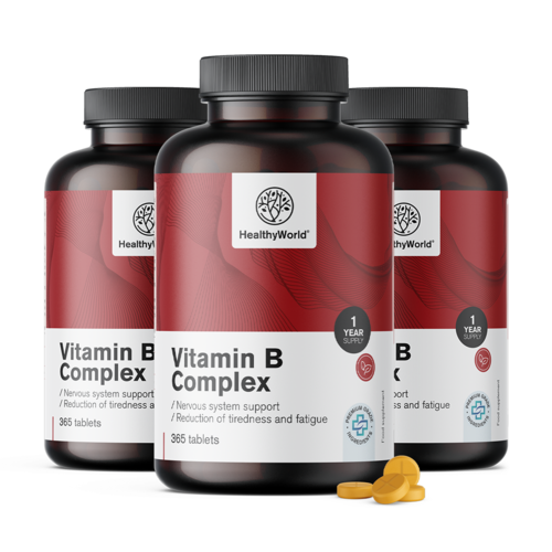 3x Vitamine B-complex, totaal 1095 tabletten