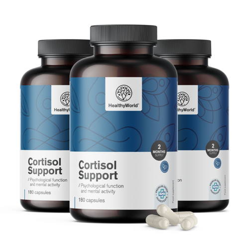 3x Cortisol Support, totaal 540 capsules