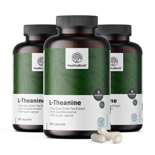 3x L-theanine 400 mg, totaal 540 capsules