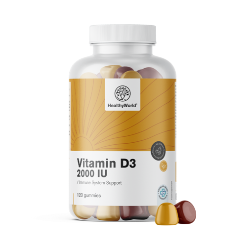Vitamine D3 2000 IE, 120 gummies