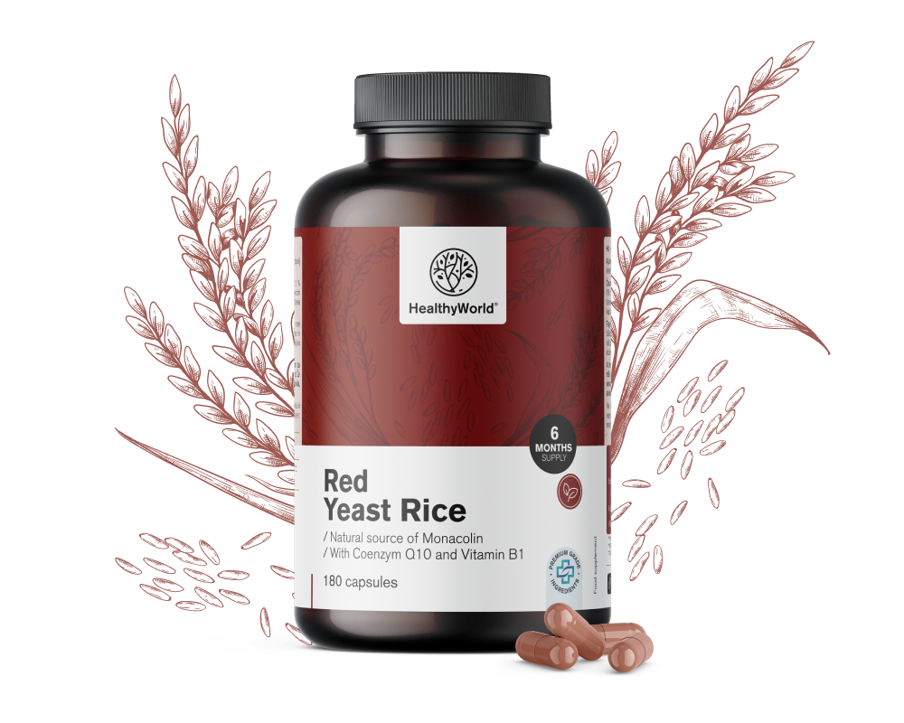 Rode gist rijst 250&nbsp;mg