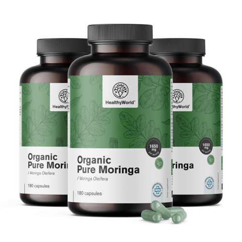 3x BIO Moringa 1650 mg, totaal 540 capsules