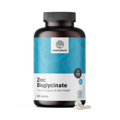 Zinkbisglycinaat 15 mg, 365 tabletten