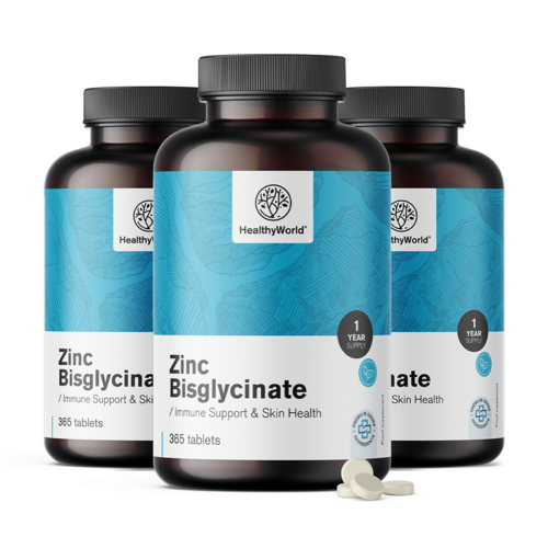 3x Zinkbisglycinaat 15 mg, totaal 1095 tabletten