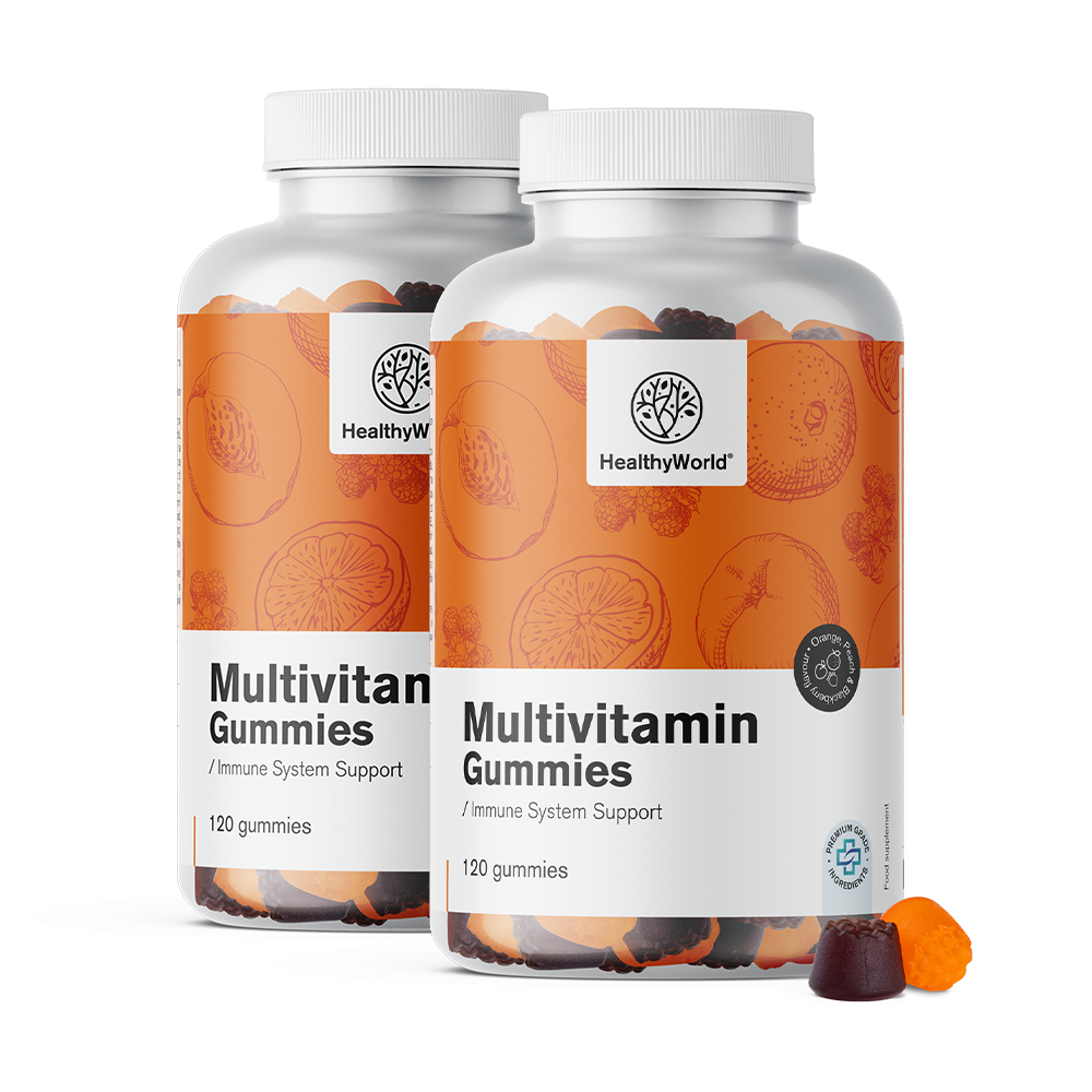 Multivitamini v obliki gumi bonbonov s 3 okusi