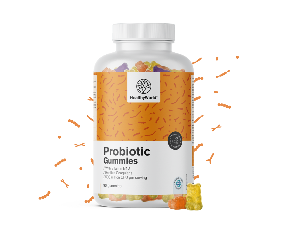 Probioticum - gummies met microbiële culturen.