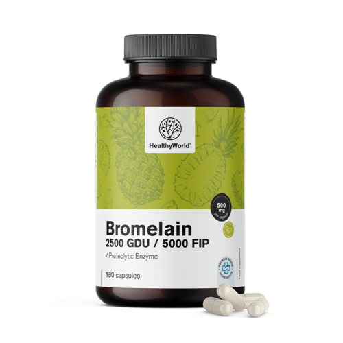 Bromelaïne 500 mg, 180 capsules