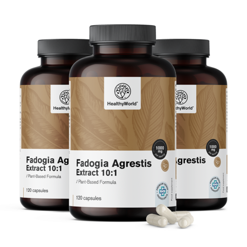 3x Fadogia Agrestis 1000 mg, totaal 360 capsules