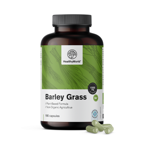 Gerstegras 1500 mg, 180 capsules