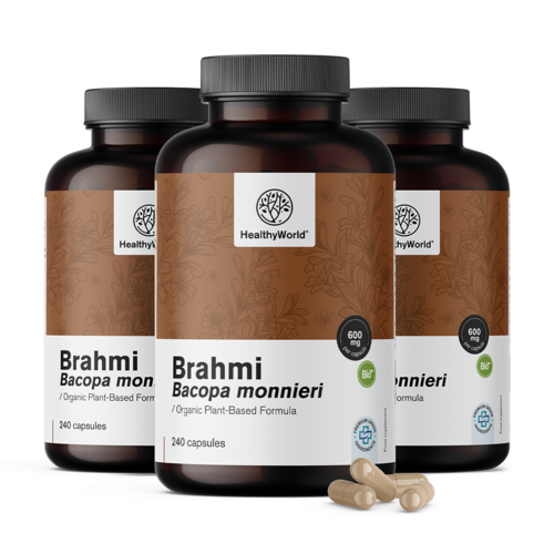 3x Brahmi 600 mg, totaal 720 capsules