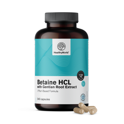 Betaïne HCL 1120 mg, 240 capsules