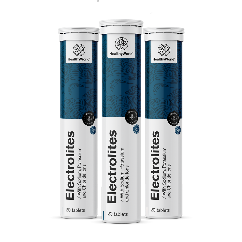 Elektrolyten - bruistabletten met zwarte bessensmaak