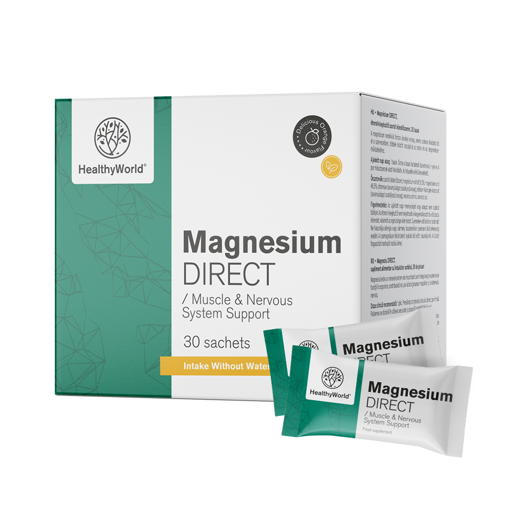 Magnesium DIRECT 400 mg met sinaasappelsmaak