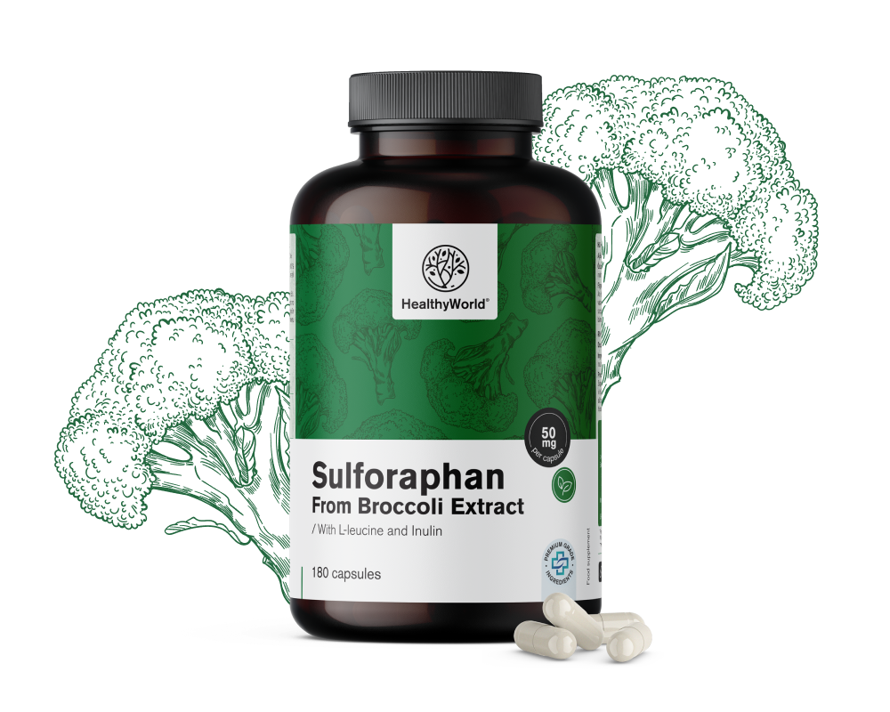 Sulforafaan – extract van broccoli 50&nbsp;mg