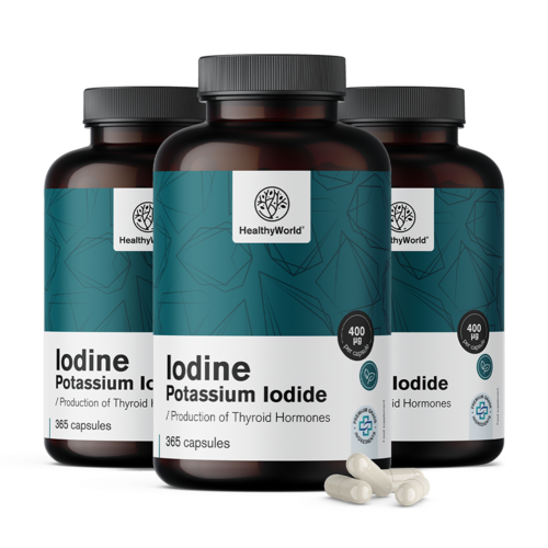 3x Jodium 400 µg, totaal 1095 capsules