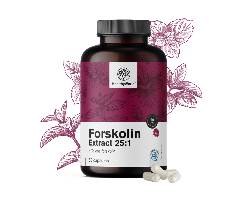 Forskolin – uit het extract van Indiase brandnetel 20&nbsp;mg