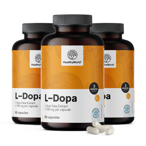 3x L-dopa 105 mg – uit boonextract, totaal 270 capsules