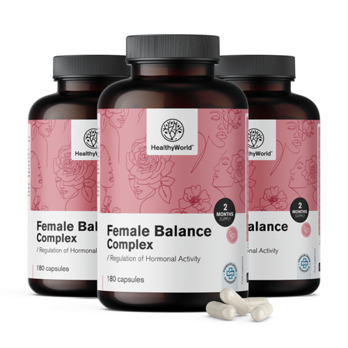 3x Female Balance – complex voor vrouwen, totaal 540 capsules