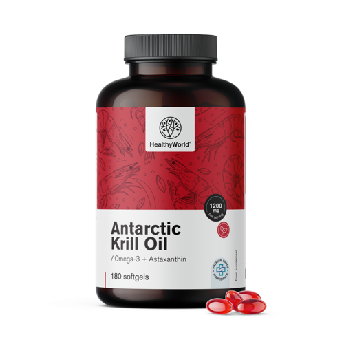 Krillolie 1200 mg, 180 zachte capsules
