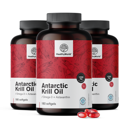3x Krillolie 1200 mg, totaal 540 zachte capsules