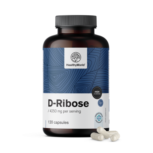 D-ribose 850 mg, 120 capsules