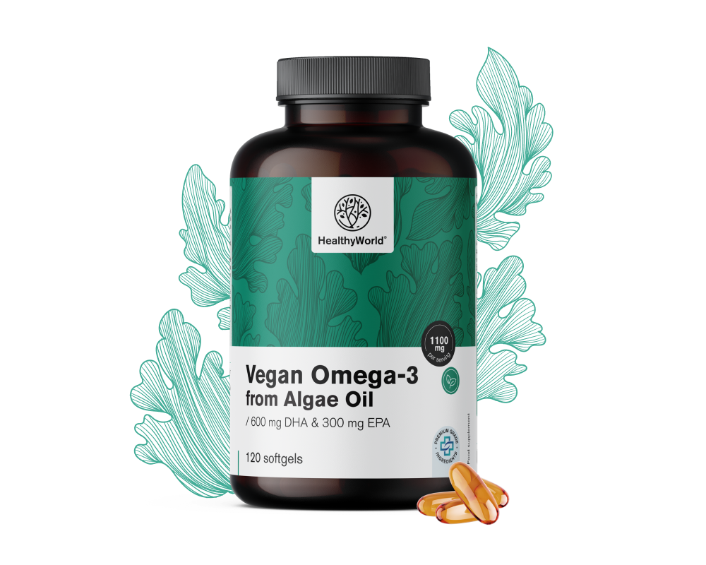 Veganistische omega-3 1100 mg - uit algen