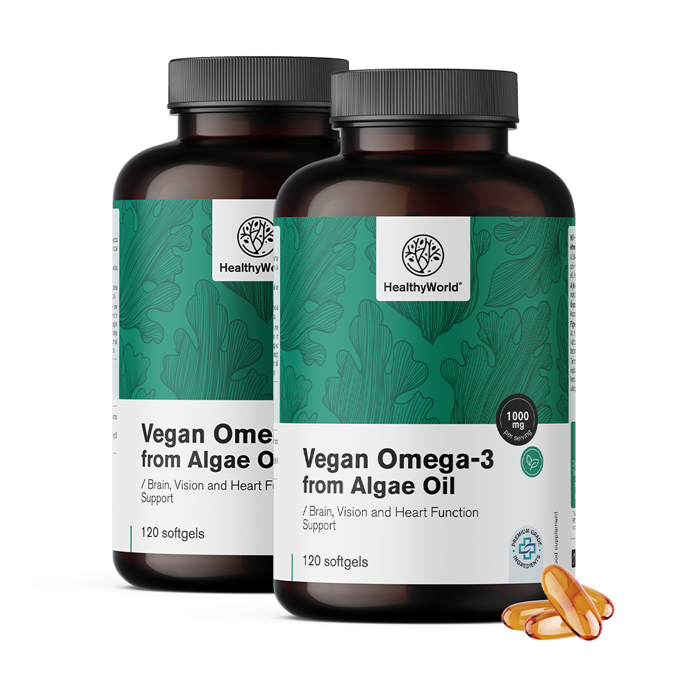 Veganistische omega-3 1000 mg - uit algen