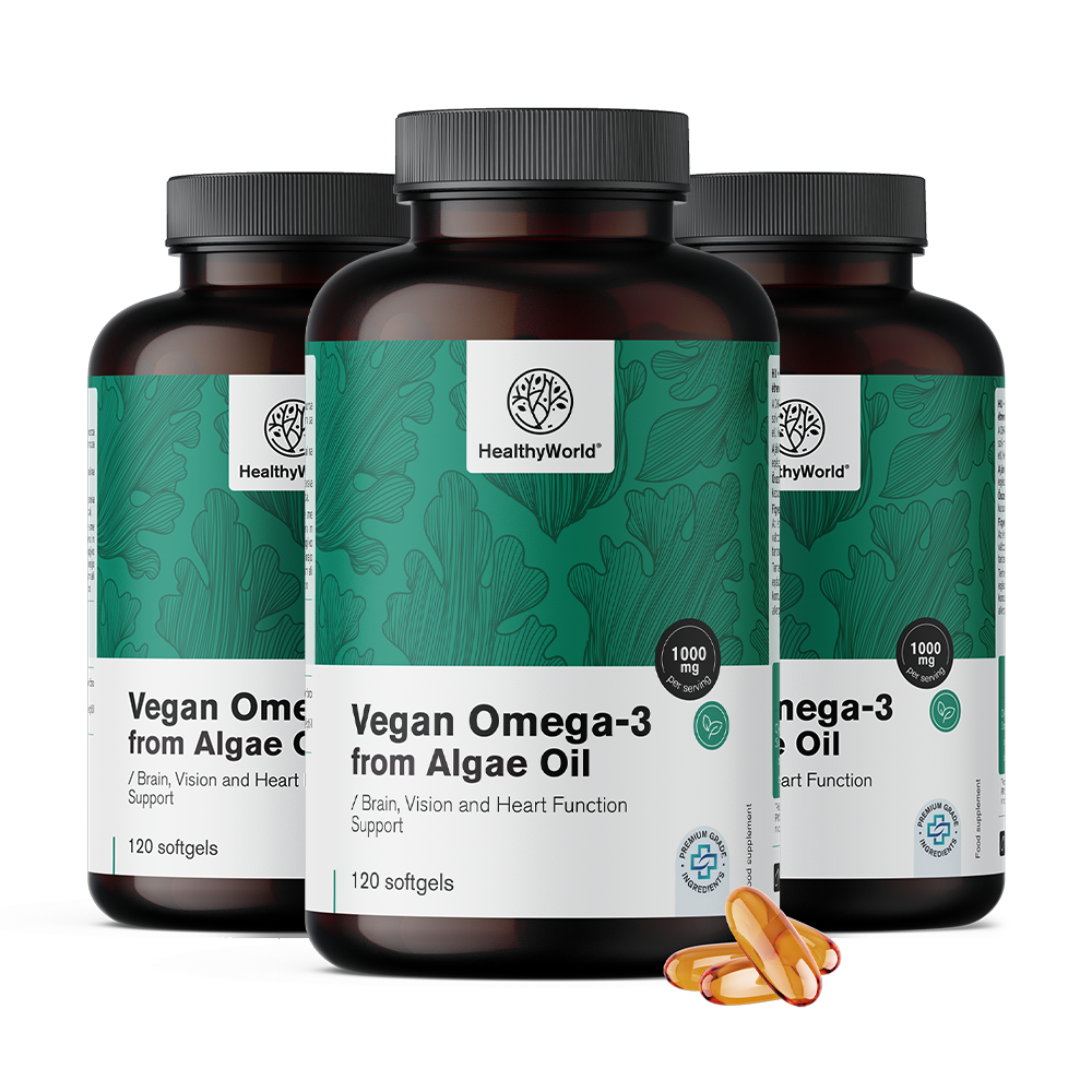 Veganistische omega-3 1000 mg - uit algen