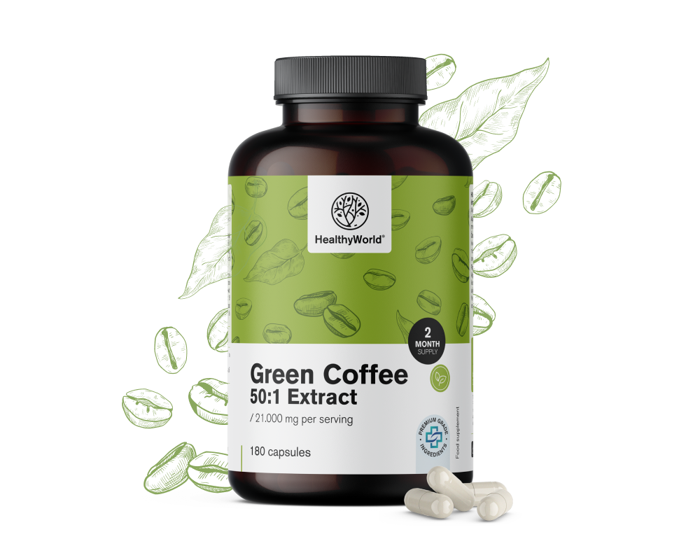 Groene koffie 21.000 mg - extract 50:1