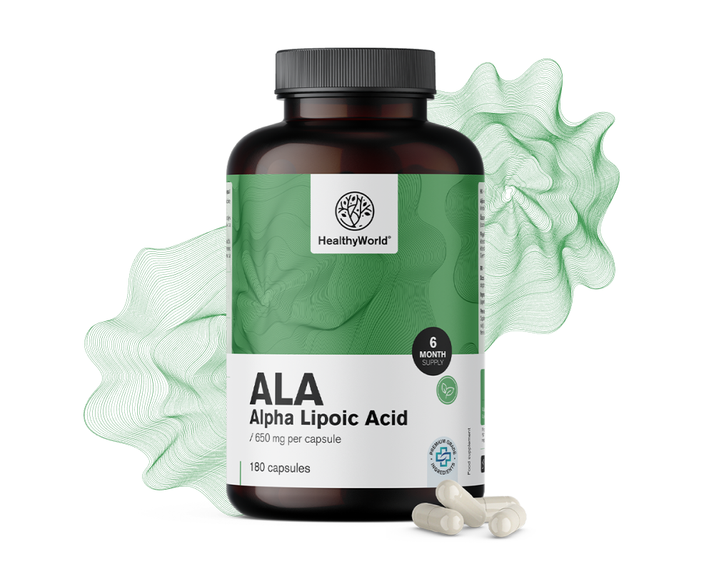 ALA - alfa-liponzuur 650&nbsp;mg