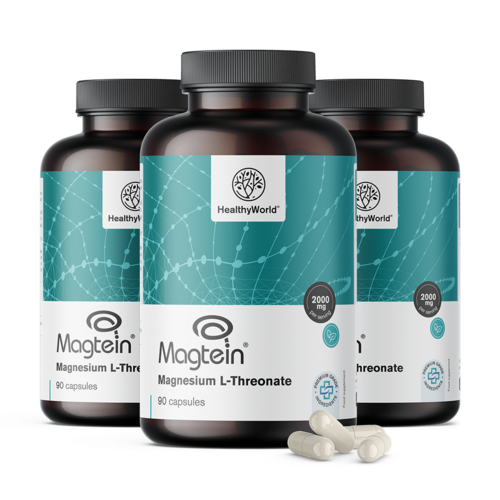 3x Magnesium L-threonaat Magtein® 2000 mg, totaal 270 capsules