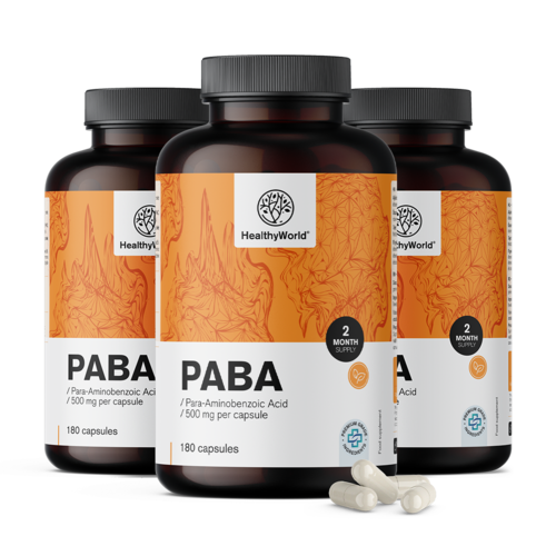 3x PABA 500 mg, totaal 540 capsules