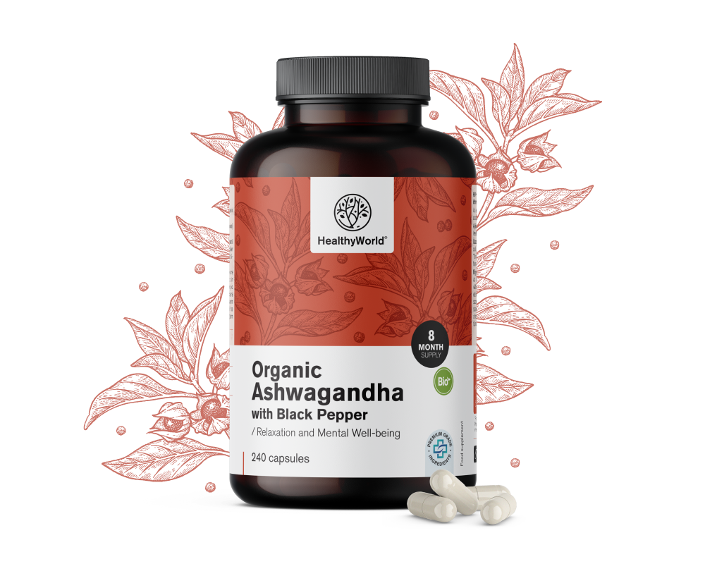 BIO Ashwagandha met zwarte peper