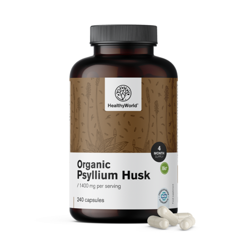 BIO Psyllium (indische weegbree) 1400 mg, 240 capsules