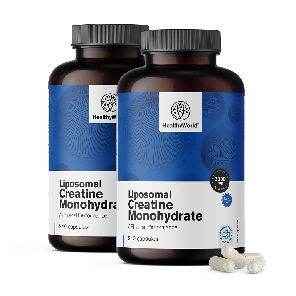 Liposomaal creatine monohydraat 3000 mg.