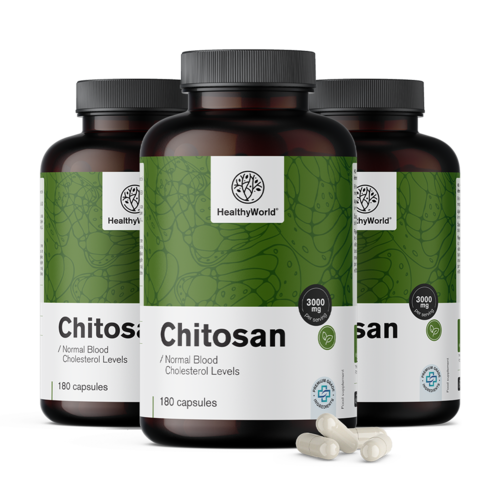 3x Chitosan 3000 mg, totaal 540 capsules