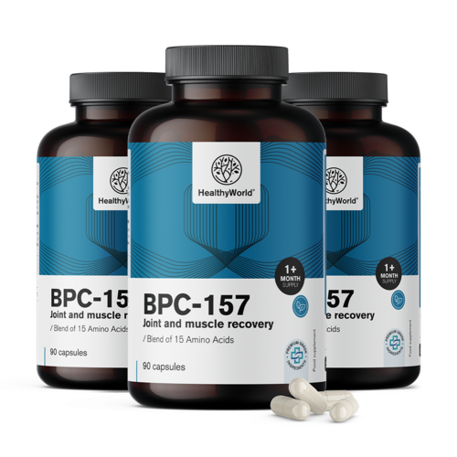 3x BPC-157 – spier- en gewrichtsherstel, totaal 270 capsules