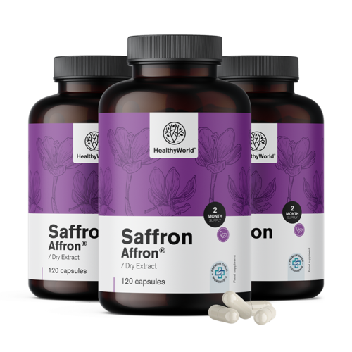 3x Saffraan, totaal 360 capsules