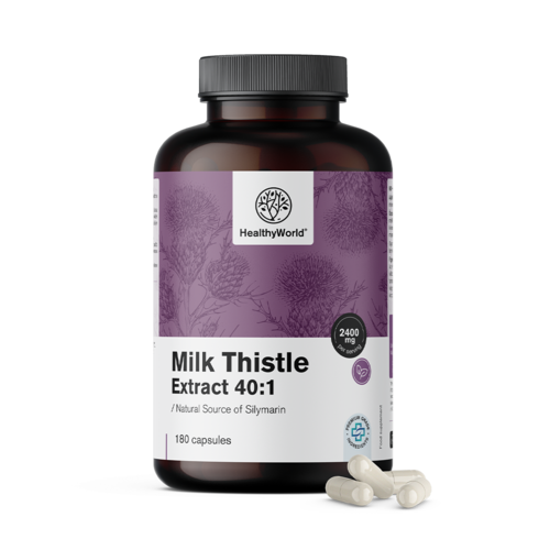 Mariadistel 40:1 2400 mg, 180 capsules